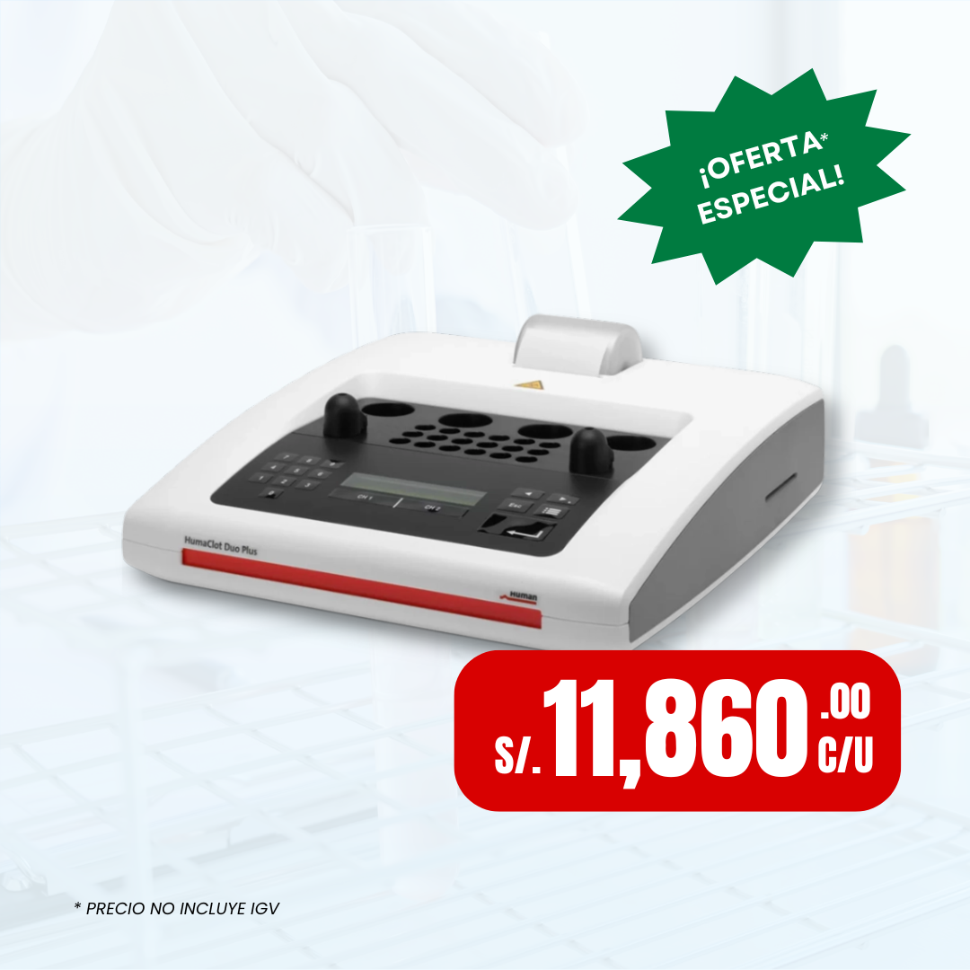 Analizador de coagulación semiautomatizado HumaClot Duo Plus